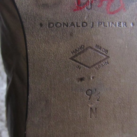 Vintage Donald J Pliner Fancy Slip On Shoes 9.5 Made in Spain - Picture 6 of 7